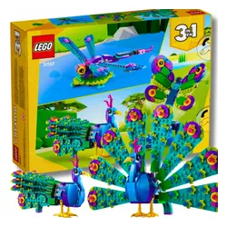 Lego paw Creator 3w1 egzotyczny 31157 z ruchomym ogonem i podstawką
