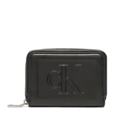 Женский маленький кошелек Calvin Klein Jeans Sculpted Med Zip Around Pipping K60K610353 BDS