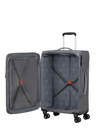 Walizka średnia poszerzana American Tourister Summerfunk - titanium grey