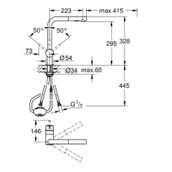 Bateria GROHE Minta 30274A00 Grafit