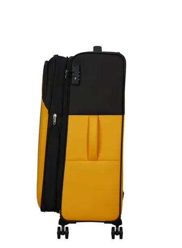 Большой расширенный чемодан American Tourister Daring DASH EXP-black / yellow