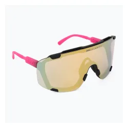 Okulary przeciwsłoneczne POC Devour fluo pink/uranium black translucent/clarity road gold