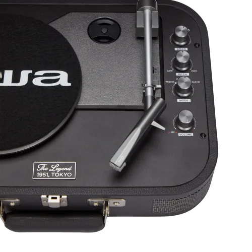 Gramofon Aiwa VPX-1951/TN Walizkowy Półautomatyczny Napęd paskowy Bluetooth Tytanowy
