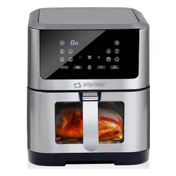 Air Fryer Frytkownica beztłuszczowa ALPINA 871125224542 8l z okienkiem do obserwacji postępów gotowania