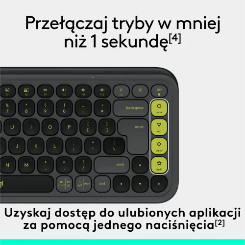 Klawiatura membranowa Logitech POP Icon Keys Grafitowy