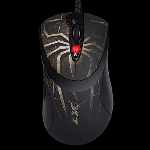 Myszka gamingowa A4Tech XL-747 przewodowa 3600 dpi laserowa czarna