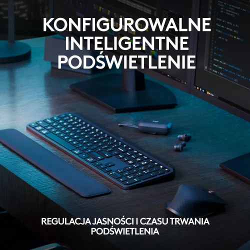 Klawiatura membranowa Logitech MX Keys S - grafitowy