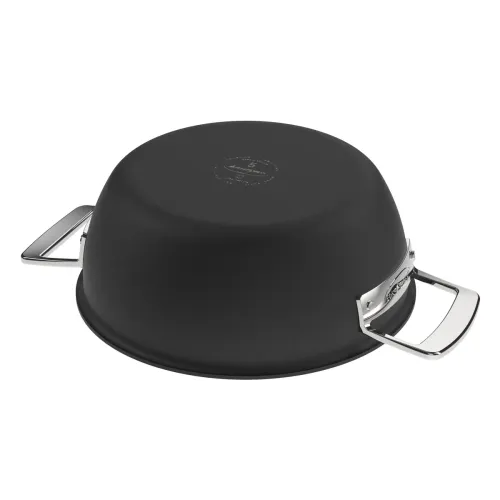 DEMEYERE Black 5 24 cm - patelnia ze stali nierdzewnej z dwoma uchwytami i pokrywką