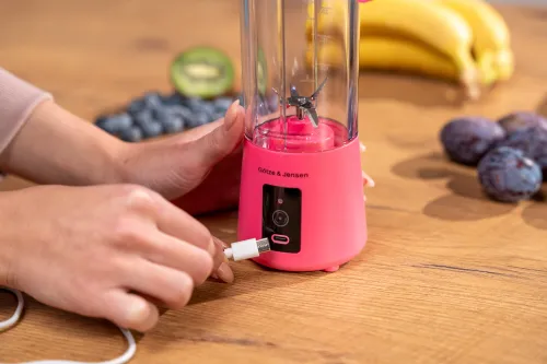 Blender personalny GÖTZE & JENSEN PB940P Różowy Bezprzewodowy + pokrowiec
