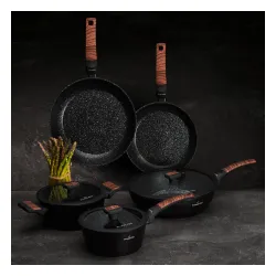 Garnek aluminiowy z pokrywką STARKE PRO ARCHIE WOODEN 4,2 l