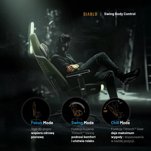 Fotel DIABLO CHAIRS X-Eye 2.0 Zielony