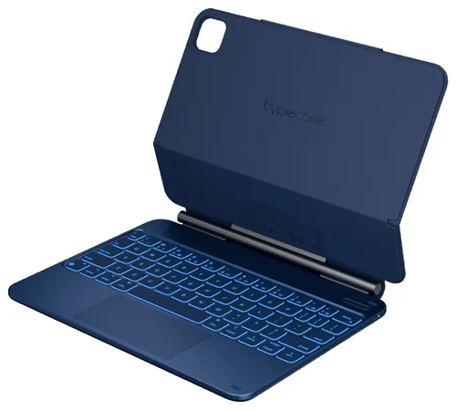 Etui na iPad Air / iPad Pro TYPECASE Edge Błękitny pacyfik Klawiatura