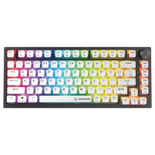 Klawiatura gamingowa Rampage Zenith Pro 8000Hz przewodowa magnetyczna podświetlana czarna