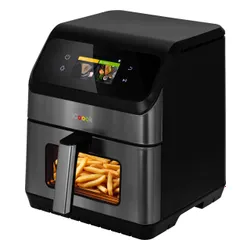 Air Fryer Frytkownica beztłuszczowa ICOOOK MFR-IC-01 Czarny 6.5l Wifi 15 automatycznych programów