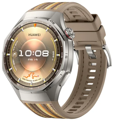 Smartwatch HUAWEI Watch GT 6 Pro Classic 46mm Srebrno-brązowy