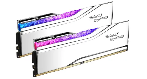 Pamięć RAM G.Skill Trident Z5 Royal Neo DDR5 64GB (2x32GB) 6000 CL30 Biały