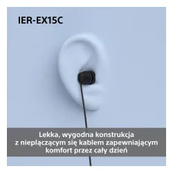 Słuchawki przewodowe Sony IER-EX15C Dokanałowe USB-C Biały