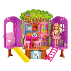 Lalka Barbie Chelsea Domek na drzewie HPL70