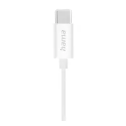 Słuchawki przewodowe Hama Season II Douszne USB-C Biały