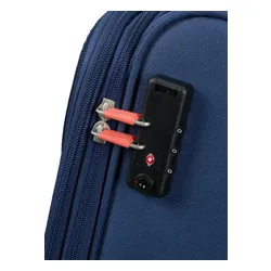 Walizka duża poszerzana American Tourister Pulsonic - combat navy