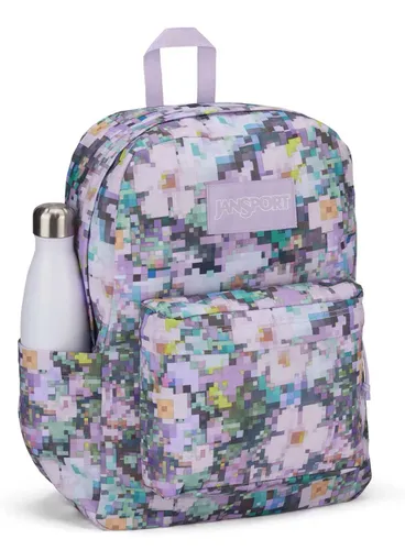 Unsisex JanSport SuperBreak Plus sırt çantası - 8 bit çiçek