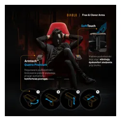 Fotel DIABLO CHAIRS X-Eye 2.0 Czerwony