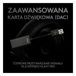 Słuchawki przewodowe z mikrofonem Logitech G Pro X Nauszne Czarny + stojak