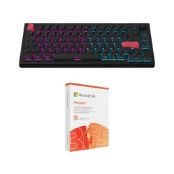 Klawiatura KEYCHRON Q1 Max Wireless Side-Printed Switch Gateron Jupiter Red Czarno-czerwony + Program MICROSOFT 365 Personal