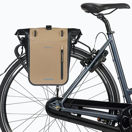 Sakwa rowerowa Basil Rivo M Single Bag MIK Hooks 12-15 l sand/black