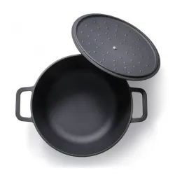 SKOTTSBERG Cast Iron 5,5 l - garnek żeliwny na ognisko z pokrywką