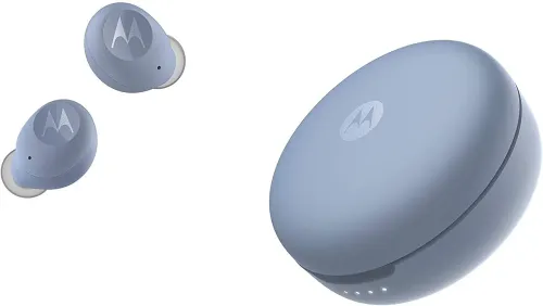 Słuchawki bezprzewodowe Motorola Vervebuds 250 True Wireless Dokanałowe Bluetooth 5.0 Niebieski