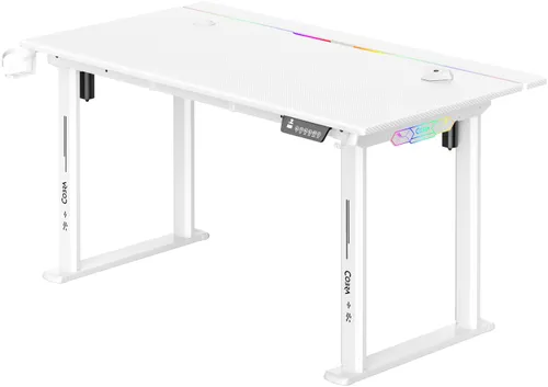 Biurko gamingowe COBRA Electra S CRF1422ELWHRGB Biały