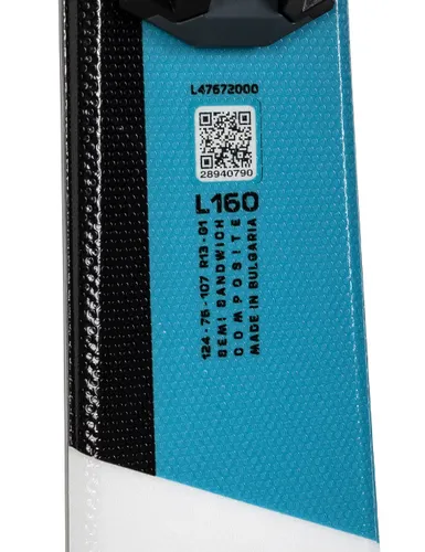 Narty męskie SALOMON S/MAX 6T + wiązania SALOMON M10 z GRIP WALK - Długość (cm) - 140