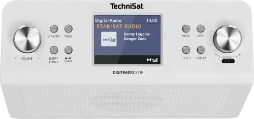 Radioodbiornik TechniSat DigitRadio 21 IR Radio FM DAB+ Internetowe Bluetooth Biały