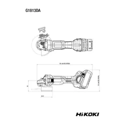 Szlifierka kątowa Hikoki G1813DA W4Z
