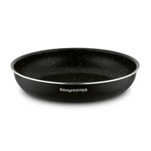 Komplet patelni z odpinaną rączką Konighoffer Spinel Black 20 cm 24 cm 28 cm bez indukcji