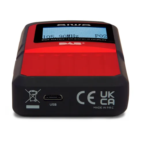 Radioodbiornik Aiwa RD-20DAB/RD Radio FM DAB Czerwony