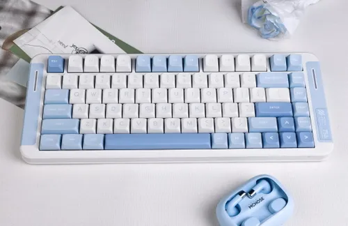 Klawiatura MCHOSE X75 V2 Hyacinth Switch Biało-niebieski