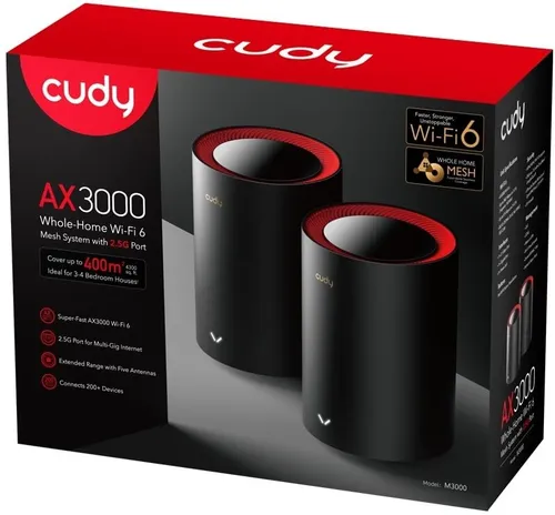 Router CUDY M3000 2.4 / 5 GHz (DualBand), Wi-Fi Mesh