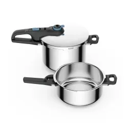 Szybkowar Tefal Secure Trendy P2584301 Indukcja Stal nierdzewna 3 elementy