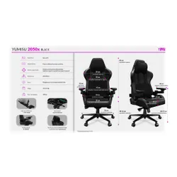 Fotel YUMISU 2050X Skóra Czarny