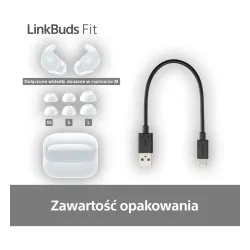 Słuchawki bezprzewodowe Sony LinkBuds Fit WF-LS910NW Dokanałowe Bluetooth 5.3 Biały