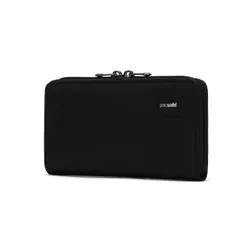 Portfel antykradzieżowy Pacsafe RFIDsafe Continental Wallet - jet black