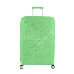 Большой расширяемый чемодан American Tourister Soundbox-spring green