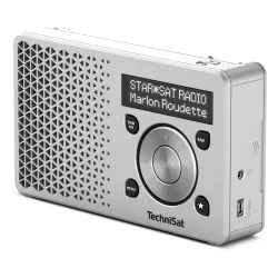 Radioodbiornik TechniSat DigitRadio 1 Radio FM DAB+ Srebrny