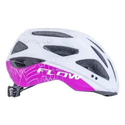 Kask rowerowy AUTHOR Flow X9 Biało-różowy MTB (rozmiar M)