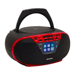 Radioodtwarzacz Aiwa Boombox BBTU-500DAB/RD Bluetooth DAB+ Czerwony