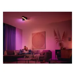 Reflektor Philips Hue White and Color Ambiance Centris 3 Cross Czarny