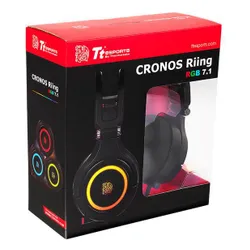 Наушники геймерские / игровые Tt eSPORTS Cronos Riing черные (HT-CRA-DIECBK-20)