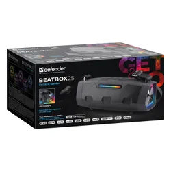 Głośnik mobilny DEFENDER BeatBox 25 Radio FM Czarny